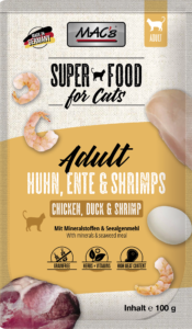 Mac's Super Food for Cats Kylling, And og Reke 100g - Våtfôr (50-857)