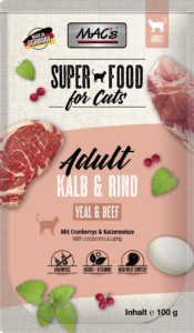 Mac's Super Food for Cats Kalv og Storfe 12x100g - Våtfôr (50-852x12)