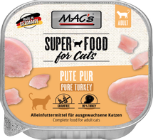  Mac's Super Food for Cats Kalkun 16x100g - Våtfôr