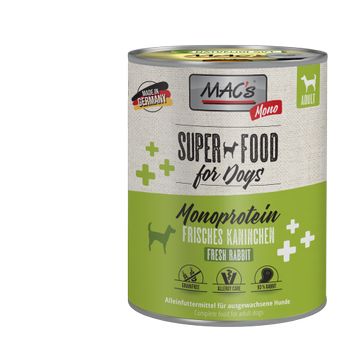 Mac's Super Food for Dogs Monoprotein,  Kanin Våtfôr - 6pk (50-973x6-1500044652)