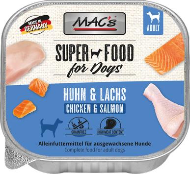 Mac's Super Food for Dogs Laks og Kylling 150g - Våtfôr (50-402)