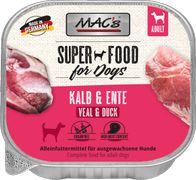  Mac's  Super Food for Dogs Kalv og And 10x150g - Våtfôr