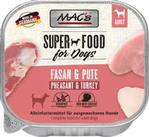  Mac's Super Food for Dogs Fasan og Kalkun 10x150g - Våtfôr