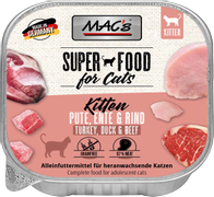  Mac's Super Food for Cats Kalkun, And og Storfe 100g - Våtfôr