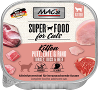  Mac's Super Food for Kittens Kalkun, And og Storfe 100g - Våtfôr