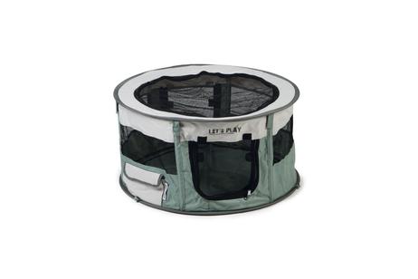  Nylon Sammenleggbar Valpegård, Grønn - S