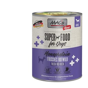Mac's Super Food for Dogs Monoprotein,  Hjort Våtfôr (50-951-1500045594)