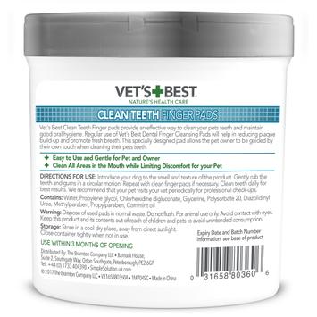 Vet's Best Dental Finger Pads - 50stk (49-80360-6p)