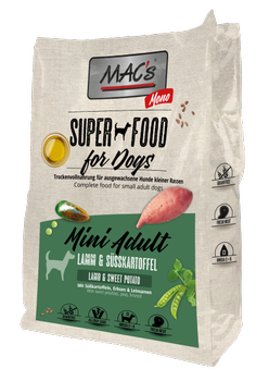 Mac's Super Food for Dogs Mini Adult, Lam - Tørrfôr til Hund (50-90590-1500084410)