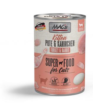 Mac's Super Food for Kittens Kalkun og Kanin Våtfôr - 6pk (50-874x6)
