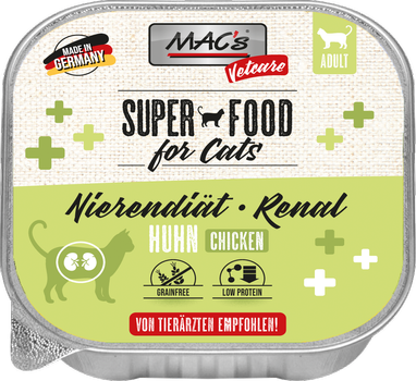 Mac's Super Food for Cats Nyrediett,  Kylling 100g - Våtfôr (50-582)