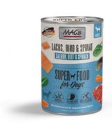  Mac's Super Food for Dogs Laks, Storfe og Spinat Våtfôr