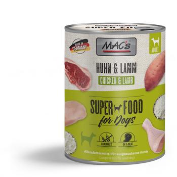 Mac's Super Food for Dogs Kylling og Lam Våtfôr 800g (50-901)