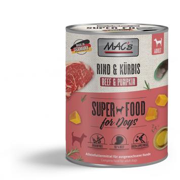 Mac's Super Food for Dogs Storfe og Gresskar Våtfôr (50-913)
