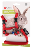  Kaninsele med Leiebånd - Rød