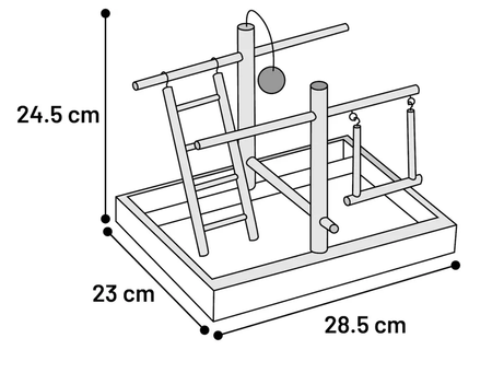 Fugleleke Lekeplass til Undulat - 28,5cm (14-88516)