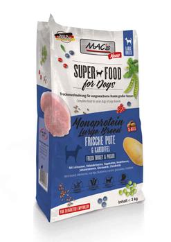 Mac's Super Food for Dogs 3kg Kalkun, SensiMono - Tørrfôr til hund (50-90532-DATO)
