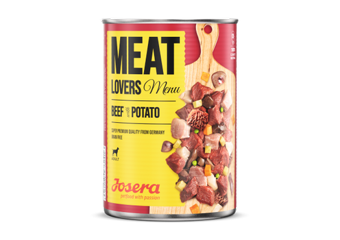 Josera Meat Lovers Biff og Potet Våtfòr - 6pk (15-30002461x6)