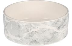  Marmor Keramikk Hundeskål - Grå 