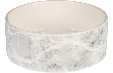  Marmor Keramikk Hundeskål - Grå 