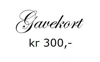 Gavekort Gavekort Pålydende kr 300,- (GAVEKORT-ND-300)