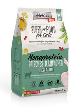Mac's Mono Super Food for Cats, Kanin - Tørrfôr til Katt (50-80540)