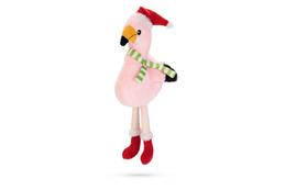  Juleflamingo Kosedyr, Rosa - 42cm