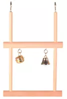  Fugleleke Trehuske med Bjelle - 12,5x20cm