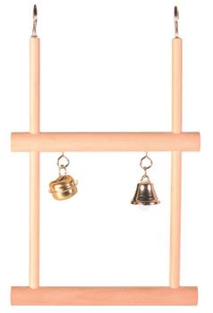 Febo Fugleleke Trehuske med Bjelle - 12,5x20cm (126-5822)