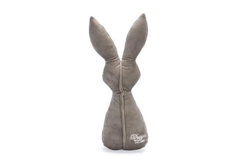Designed by Lotte Fløyelskanin Hundeleke,  Grå - 27cm (51-619056)