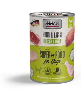 Mac's Super Food for Dogs Kylling og Lam Våtfôr - 6pk (50-901x6)