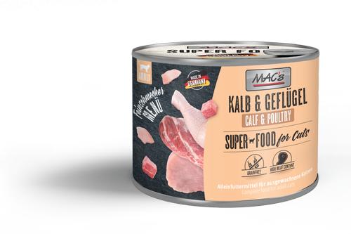 Mac's Super Food for Cats Gourmet Kalv og Fjørfe Våtfôr - 200g (50-823)