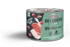  Mac's Super Food for Cats Gourmet Storfe og Kanin Våtfôr - 6x180g