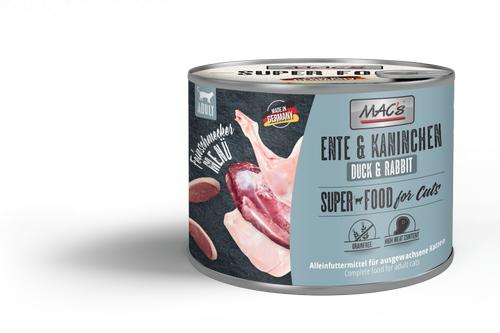 Mac's Super Food for Cats Gourmet And og Kanin Våtfôr - 200g (50-822)