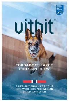  Vitbit Tornadogs Torskeskinn - 100g