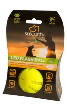 Febo LED Flash Ball, Gul - 10cm (126-L10639)