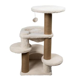 Akudim Klorestativ med Hyller og Kurv, Hvit - 84cm (59-50406)