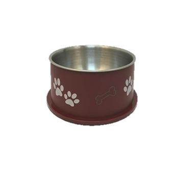  Bello Hundeskål med Høy Kant - Rød