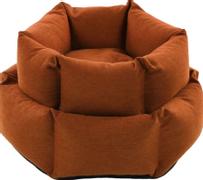  Ziva Hexagon Hundeseng - Terrakottabrun