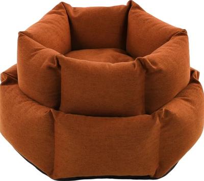  Ziva Hexagon Hundeseng - Terrakottabrun