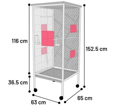 Aviary Falco Fuglebur, Kobber - 152,5cm (14-310041)