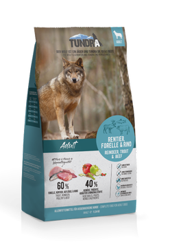 Tundra Caribou River, Reinsdyr, Ørret og Storfe - Tørrfôr til Hund (50-16170-1500083564)