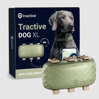 Tractive GPS XL til Hund - Grønn (TRDOG4XLGR)