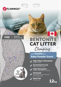  Kattesand med Babypudder og Zeolitt - 12kg