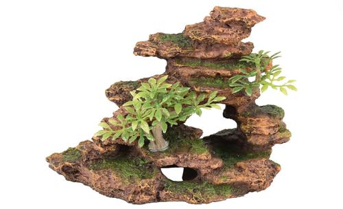 Akvariedekorasjon Naturlig Stein, Brun - 12cm (14-410237)