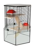 Vitru Hamsterbur,  Rød/Svart - 52cm (14-210268)