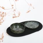 D&D D&D Jasper Keramikkskål,  Grønn Marmor - 13cm (59-D621480182)