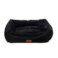  Jellybean Plysj Hundeseng - Svart 