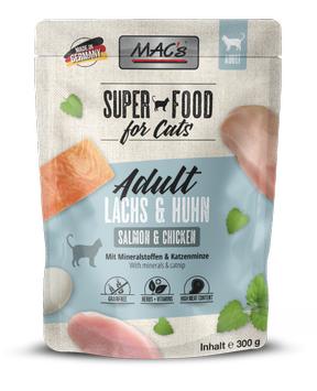  Mac's Super Food for Cats Laks og Kylling 6x300g - Våtfôr