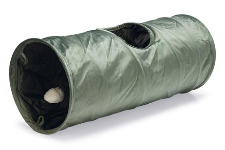 Designed by Lotte Cylla Velur Tunnel til Katt, Grønn - 65cm